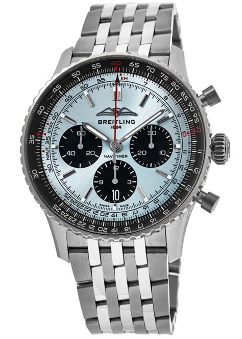 breitling navitimer 43 ice blue|Breitling Navitimer price.